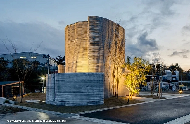 Първият двуетажен 3D-принтиран дом в Япония, устойчив на земетресения