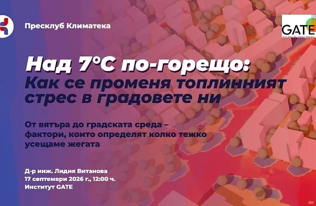 Климатека представя първото по рода си изследване на топлинния стрес в България