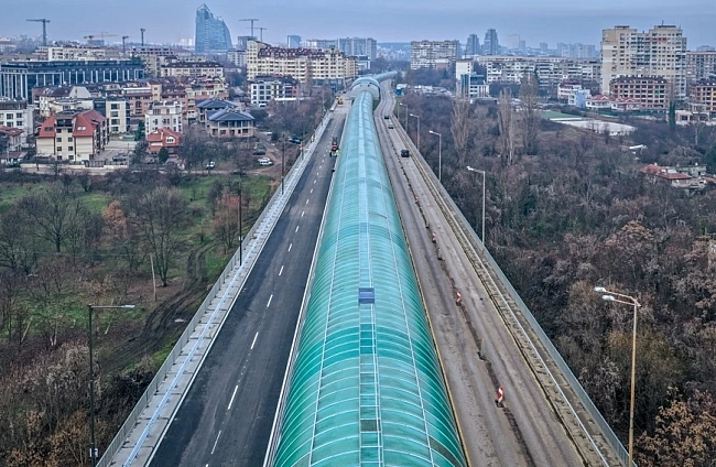 Откриване на обновеното пътно платно на моста над р. Въртопо