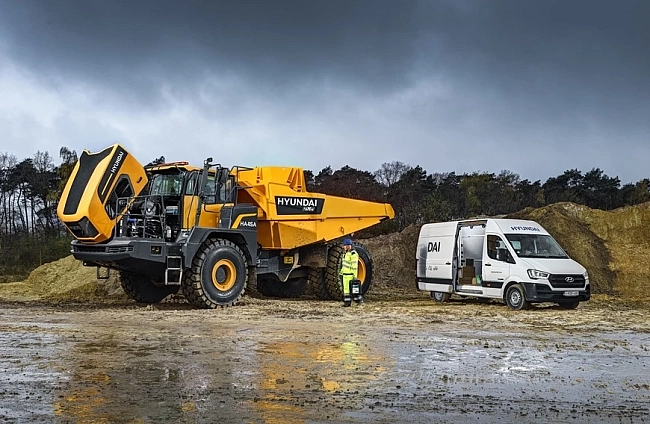 Hyundai представя HA45A 4x4: Първият двуосен шарнирно-съчленен самосвал на марката