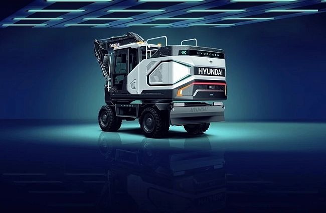 Водородният багер на HYUNDAI дебютира на изложението BAUMA 2025 през април