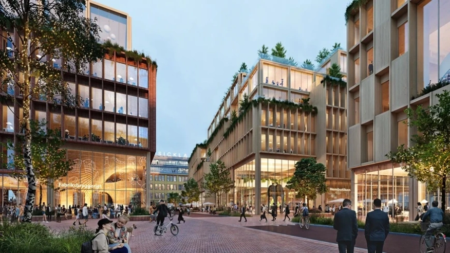 Stockholm Wood City – най-големият дървен град в света ще се издигне в Швеция