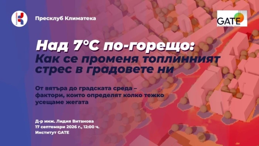 Климатека представя първото по рода си изследване на топлинния стрес в България