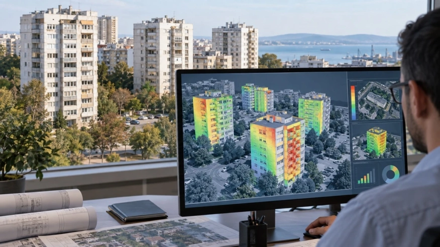 Бургас тества 3D платформа за енергийните спестявания на жилищни сгради