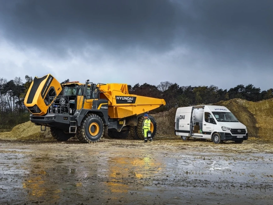 Hyundai представя HA45A 4x4: Първият двуосен шарнирно-съчленен самосвал на марката