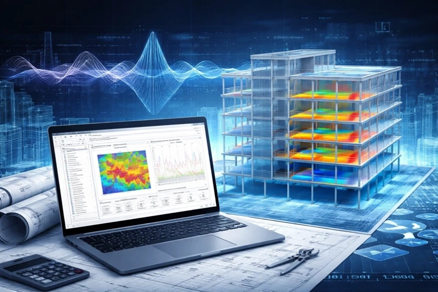 Контрол на вибрациите и комфорт на пешеходците в SCIA Engineer 2026