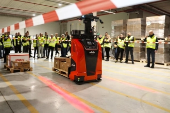 Емил Димитров, мениджър логистика в LOGISTICS 99 (вляво с председателя на Българската асоциация по снабдяване Арно Куюмджиян