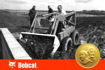 Bobcat – първият в света мини челен товарач